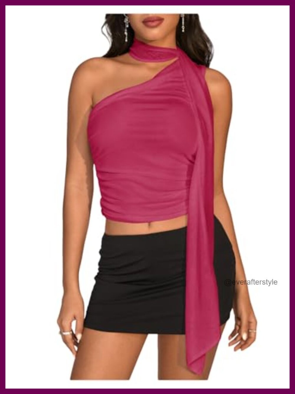 Y2K Leopard Polka Dots Halter Asymmetrical Neck Crop Top Sleeveless Fitted